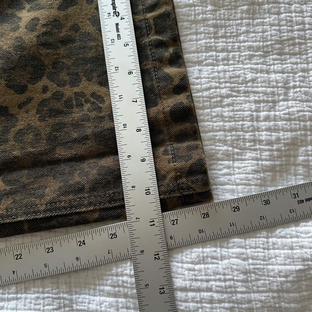 Aelfric Eden Leopard Print Straight Leg Jeans Brown‎ Size 30 - Picture 10 of 10